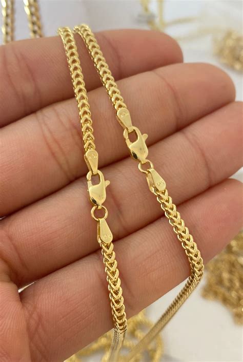 Solid 10K Gold Franco Chain 2.5mm, Man Trending Gold Chain, Genuine 10K ...