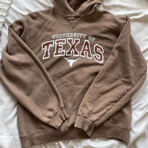 Vintage University of Texas Hoodie Size small - Depop