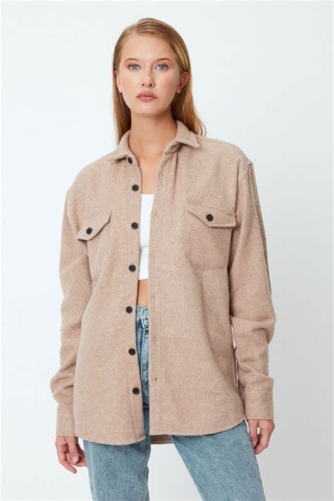 Tarz Cool Kadın Krem Slim Fit Cepli Ekoseli Oduncu Gömlek-kkkodg001r26s - Fiyatı, Yorumları