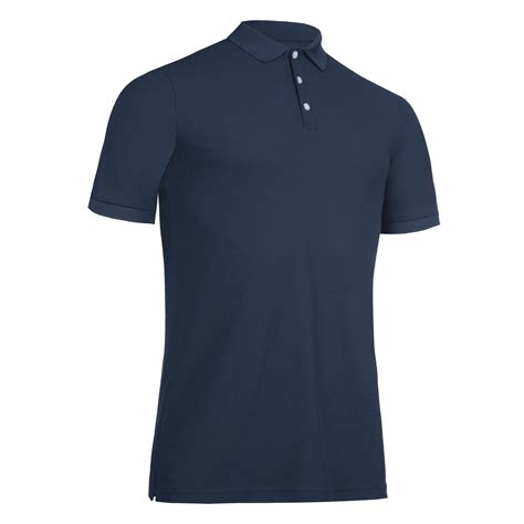 Men Golf Short Sleeved Polo Shirt WW 500 - Navy Blue