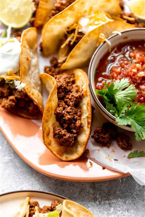 Mexican Ground Beef Street Tacos Recipe | Deporecipe.co