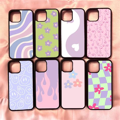 IPhone Cases Danish Pastel Over 40 Patterns Aesthetic That Girl Trendy ...