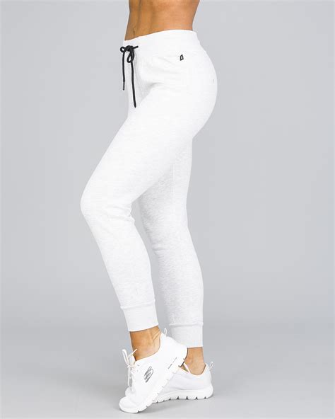 4F Fleece Pant Women - Light Grey Melange - tights.no