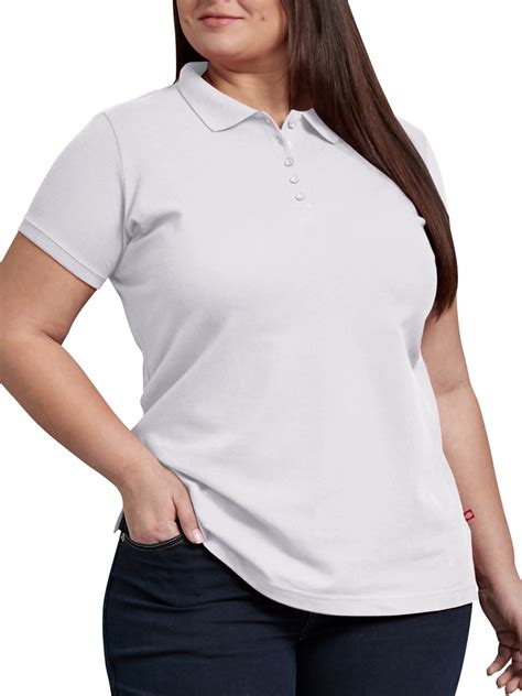 Plus Size Womens Black Polo Shirt at Gerald Maurer blog