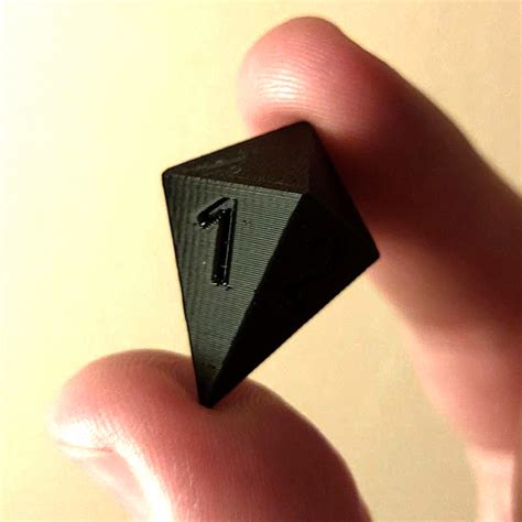 Alternative d4 (4 sided die) by cadomac | Download free STL model ...