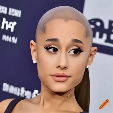 Picture of a bald ariana grande on Craiyon