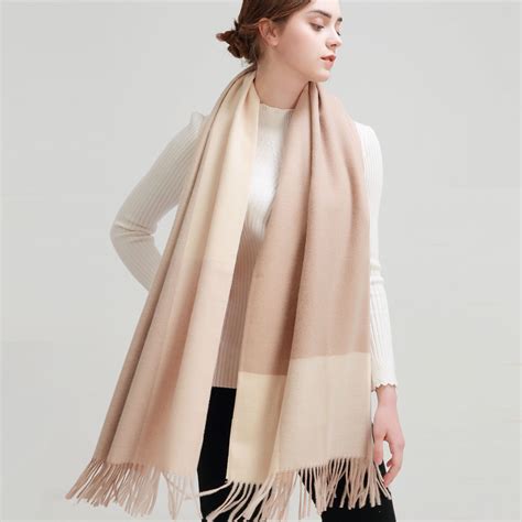 SUMEIKE Warm Winter Scarf Women Fashion Big Plaid Cashmere Scarf Shawl ...