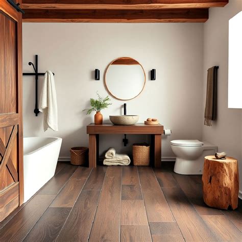 25 Dark Wood Floor Bathroom Ideas for A Rich, Earthy Look