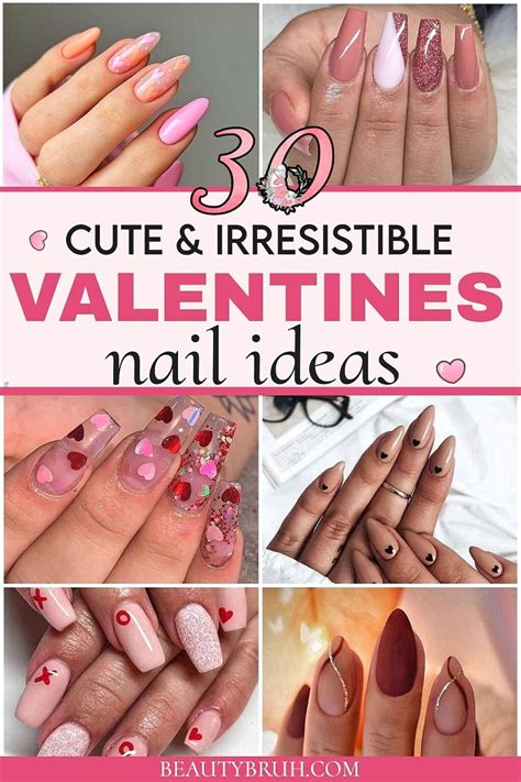36 Cute Short Valentine's Day Nail Design Inspo 2025 - Beauty Bruh