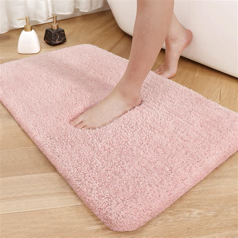 Color&Geometry Bath Mat, 17"x24" Large Soft Bathroom mat Fluffy ...