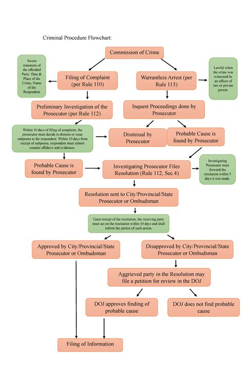 Criminal Procedure Case Flowchart Overview and Steps Explained - Studocu
