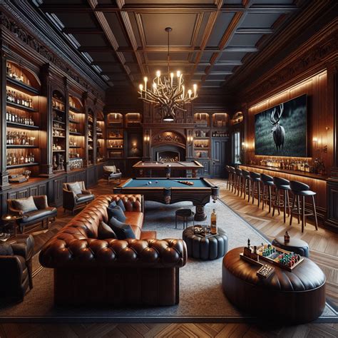 Elegant Gentleman's Club Meets Modern Game Room Retreat