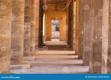 Columned Building at the Karnak Temple Complex in Luxor Stock Photo ...