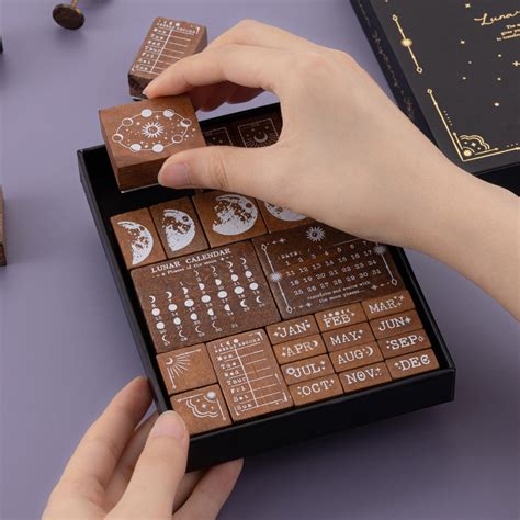 Tsuki ‘Lunar Mystery’ Bullet Journal Stamp Set ☾ – NotebookTherapy