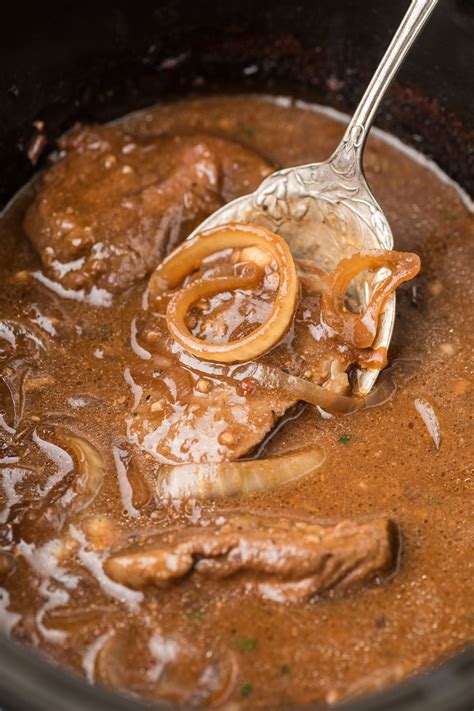 Slow Cooker Steak and Onions - The Magical Slow Cooker