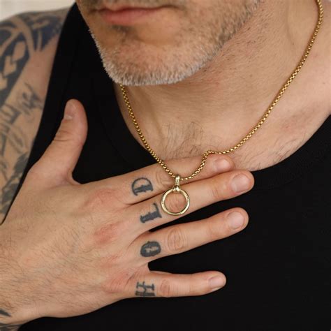 Golden Chain Necklace Men