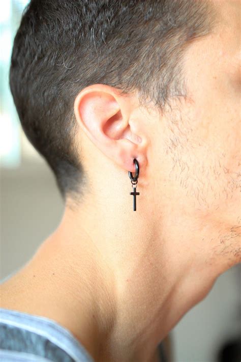 ~ Dangling Cross Earring (1 Earring) ~ Includes: 1 Earring (Sold as a ...