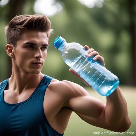 Electrolyte Water Bottle in Fitness | Stable Diffusion Online
