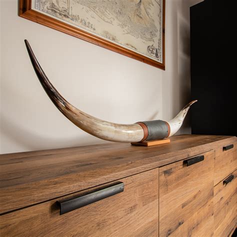 Authentic Longhorn Mounts - Brown Leather Mount // Standard Longhorns ...