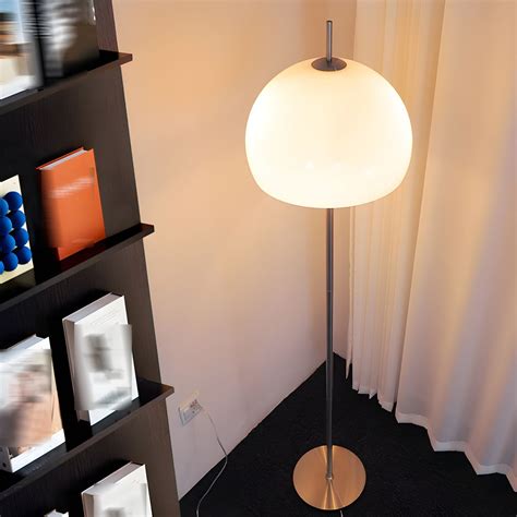 Nordic Floor Lamp Simple Glass Shade Floor Standing Light for Living ...