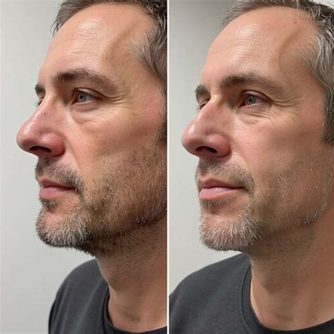 Full-Face Dermal Filler for Men London Cost £250 before & after