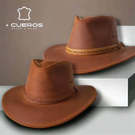 Estilo y Calidad en Cuero | Sombreros de cuero. Unisex Modelo ...