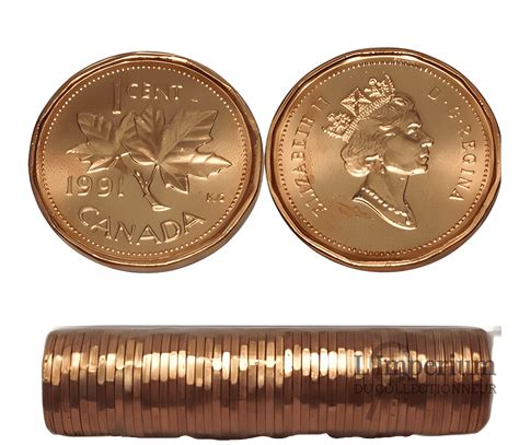 1991 Canada - 1 Cent Original Roll