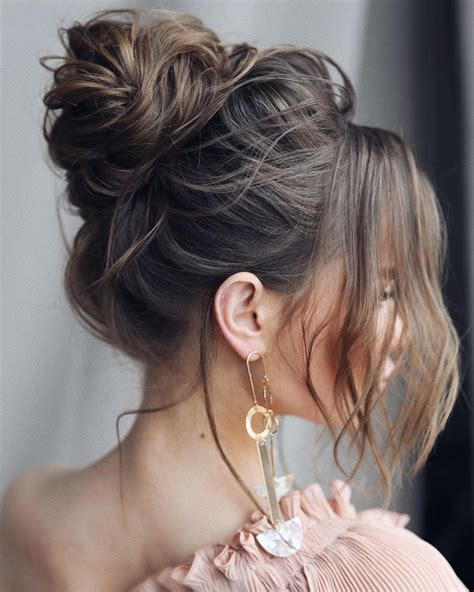 Wedding messy bun hair 60 photos - Astyledwedding.com