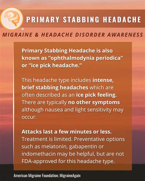 How ice pick headache affects your head | Migraine World Summit posted ...