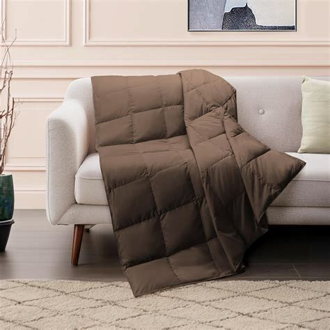Amazon.com: DAICO Lightweight Down Throw Blanket Feather Down Throw for ...