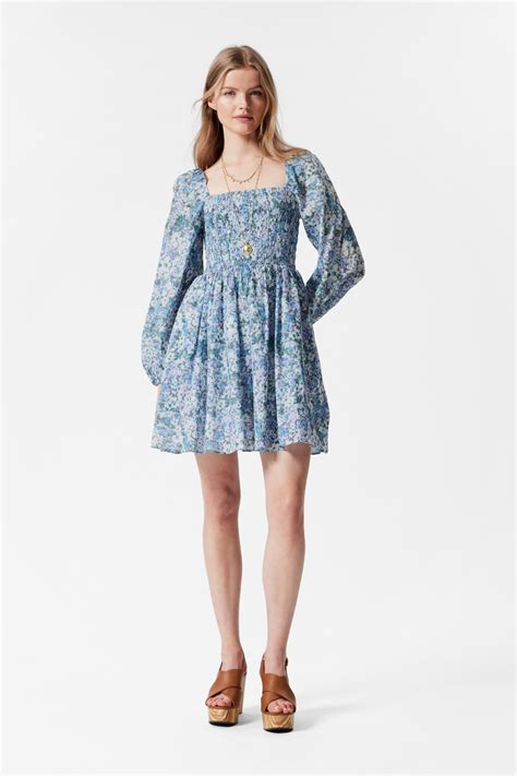 Mini abito baby-doll - Motivo floreale blu - DONNA | H&M IT