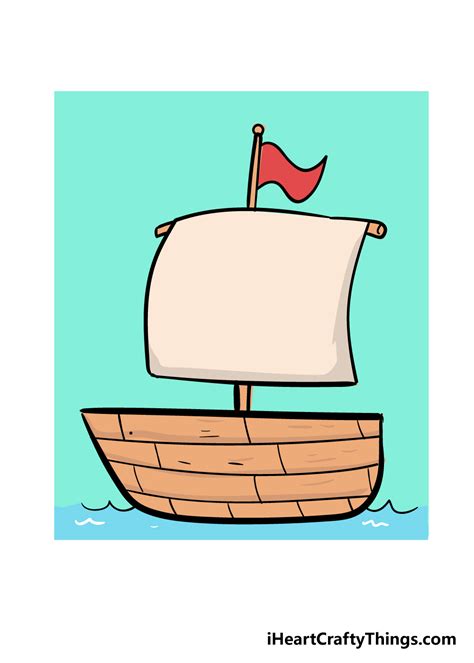 How to Draw a Boat Easy Stap by Stap - Craig Ontomprods