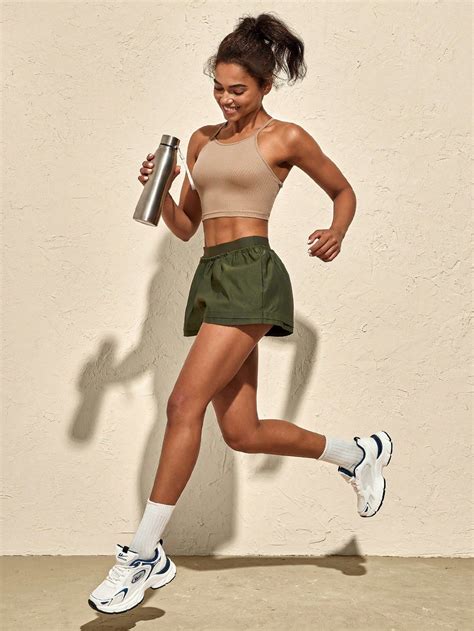 Contrast Sling Low Rise Elastic Waistband Women Sports Sets in 2025 ...