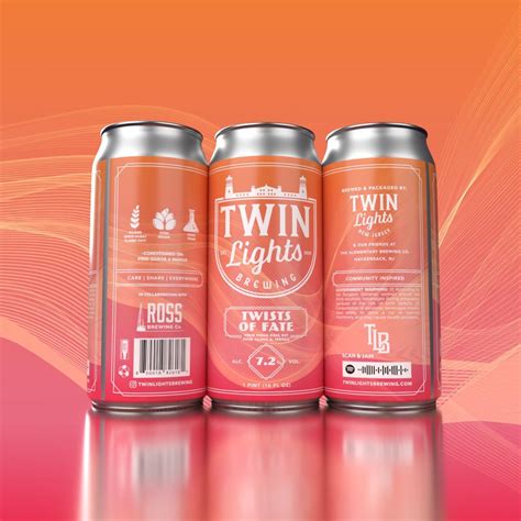 Twin Lights Brewing x Ross Brewing Release release Twists of Fate - 7.2 ...