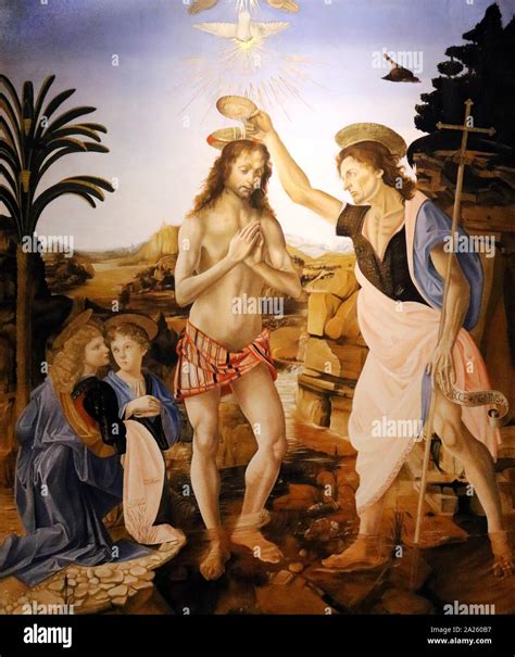 Baptism of Christ, 1478 painted by the Italian Renaissance artists ...