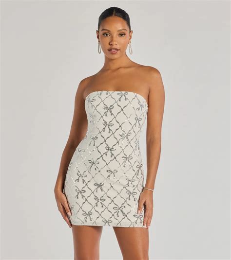 Strapless White Dresses & Windsor