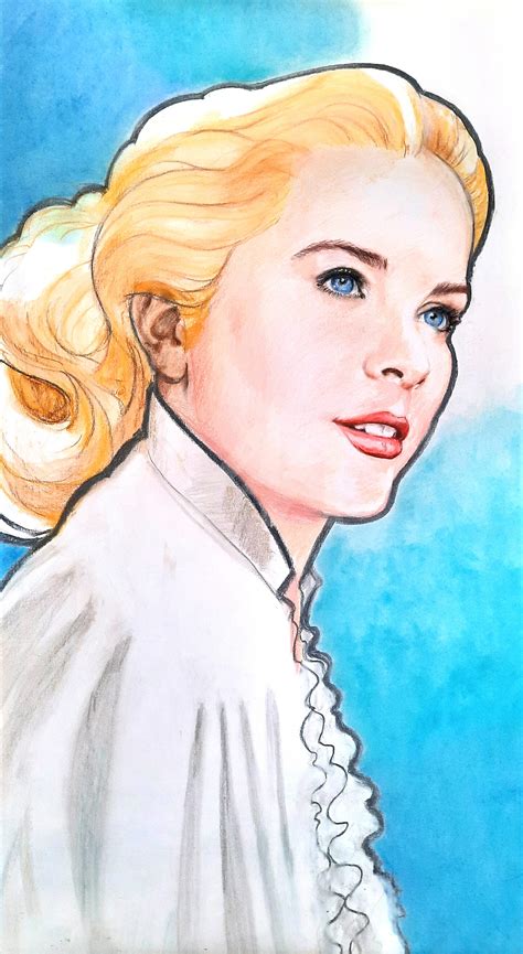 Grace Kelly À La Manière D'alfons Mucha, Painting by Paul Lebrun | Artmajeur