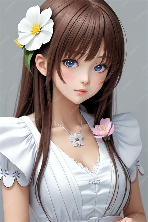 Premium AI Image | anime girl with bikini in the beach looking at you