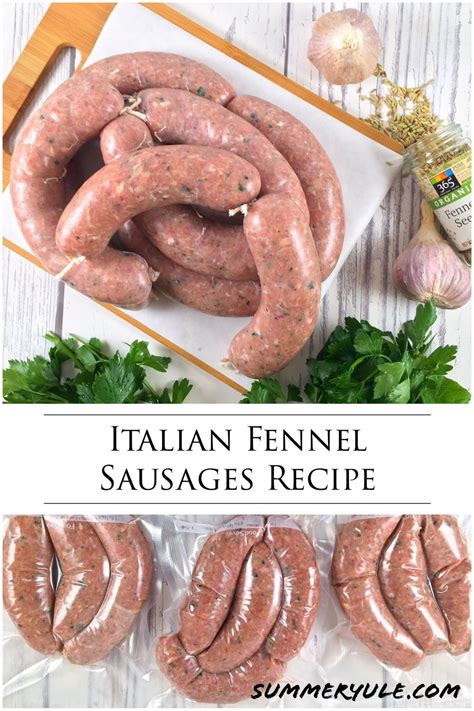 Homemade Italian Fennel Sausage Recipe