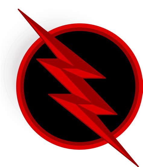 Download Flash Symbol Logo Redon Black | Wallpapers.com