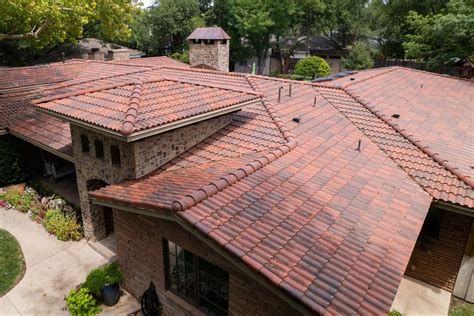 Fiberglass Spanish Barrel Tile Roof 3 Layers Lightweight Carbon Fiber