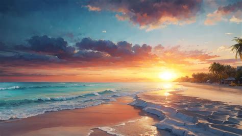 Beach Sunrise Wallpaper Desktop