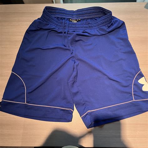 Vintage Under Armour Baggy Basketball Shorts Blue X-l… - Gem