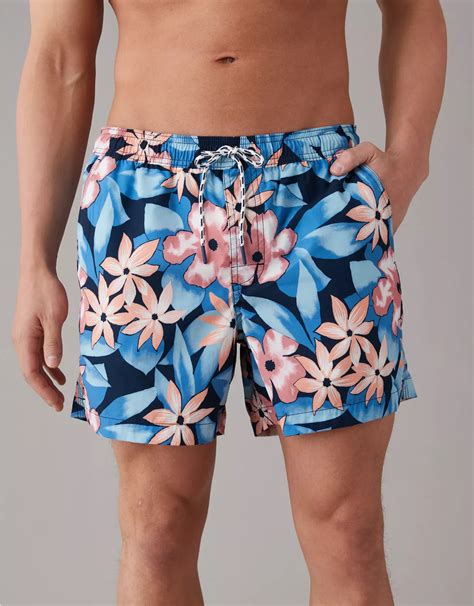 AE 5" Printed Flex Swim Trunk | American Eagle