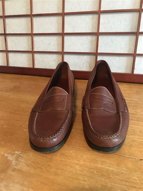 Cole Haan Mens Loafers Brown Leather Slip-on Moc Toe … - Gem