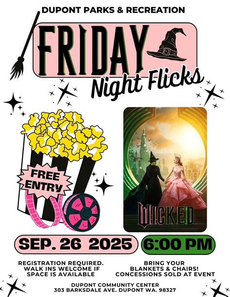 Calendar • Friday Night Flicks