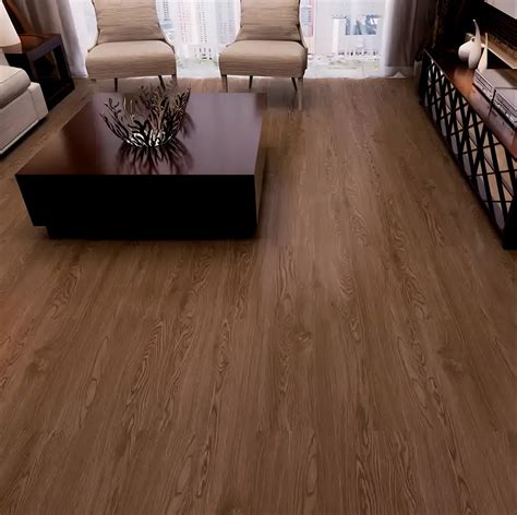 24x7 eMall Dark Brown Walnut PVC Wood Floor Planks Flooring Tiles Self ...