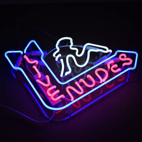 Live Nudes Neon Sign - Handmade Glass Neon Lights for Bar and Home Dec – Sunicol