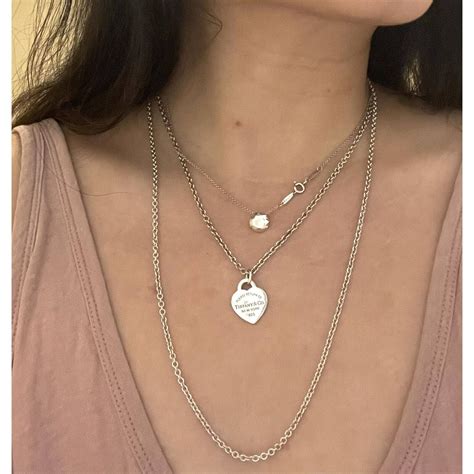 NEW Tiffany & Co. Large 3mm Round Link Chain Necklace 24" Sterling ...