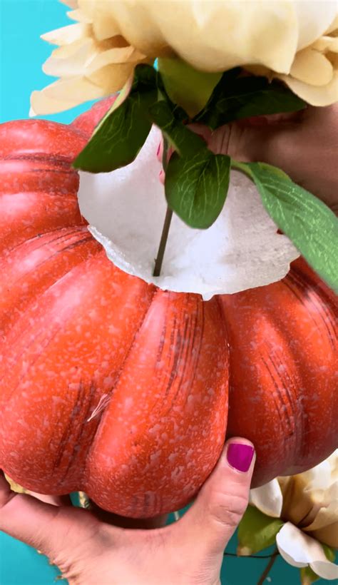 Four foam pumpkin projects - A girl and a glue gun